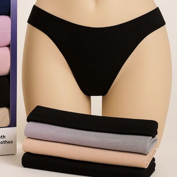 Fruit of the Loom 360° Stretch Seamless Women’s Thongs 5-Pack Size 7 L - Picture 2 of 7